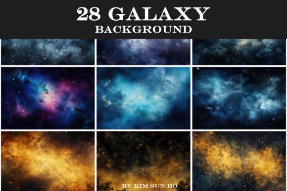 Capturing the Cosmos: Design with Galaxy Backgrounds