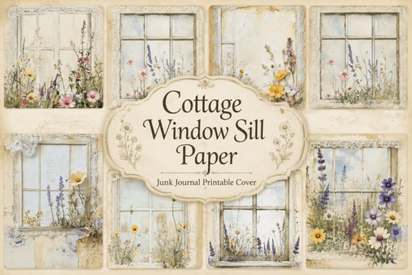 Embracing the Quiet Charm of Cottage Window Sill Paper