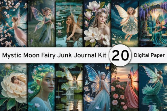 Mystic Moon Fairy Junk Journal Kit: Your Digital Design Foundation