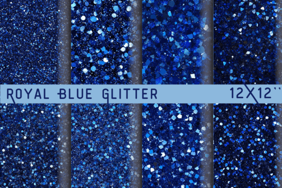 Royal Blue Glitter Background: Luxury Sparkle for Digital & Print