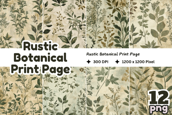 Rustic Botanical Print Page: A Designer's Guide to Vintage Charm