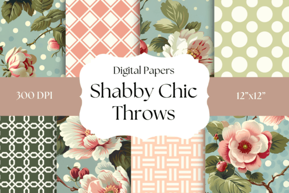 Shabby Chic Throws Digital Papers: A Designer's Guide