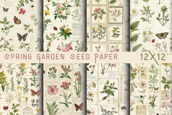 Spring Garden Seed Paper: A Fresh Digital Asset for Botanical Projects