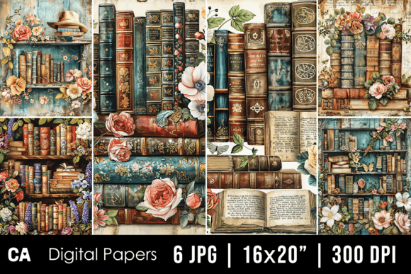 Unleash Creativity with Vintage Floral Books Journal Pages
