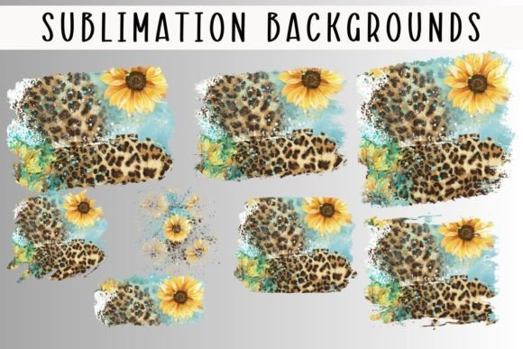 Unleashing Bold Creativity with Sunflower Leopard Sublimation Background