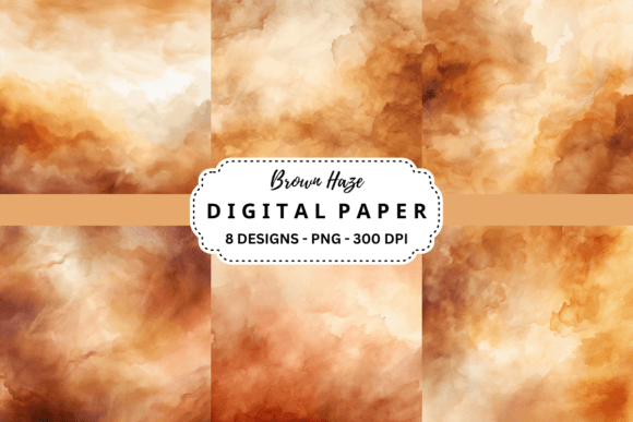 Watercolor Brown Haze Background: A Warm, Organic Design Asset