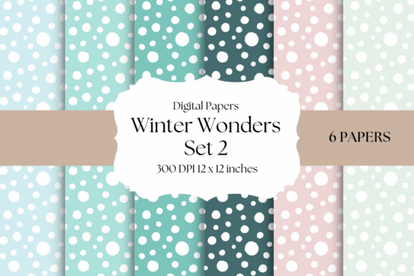 Winter Wonders Set 2 Digital Papers: A Designer's Guide to Serene Winter Projects